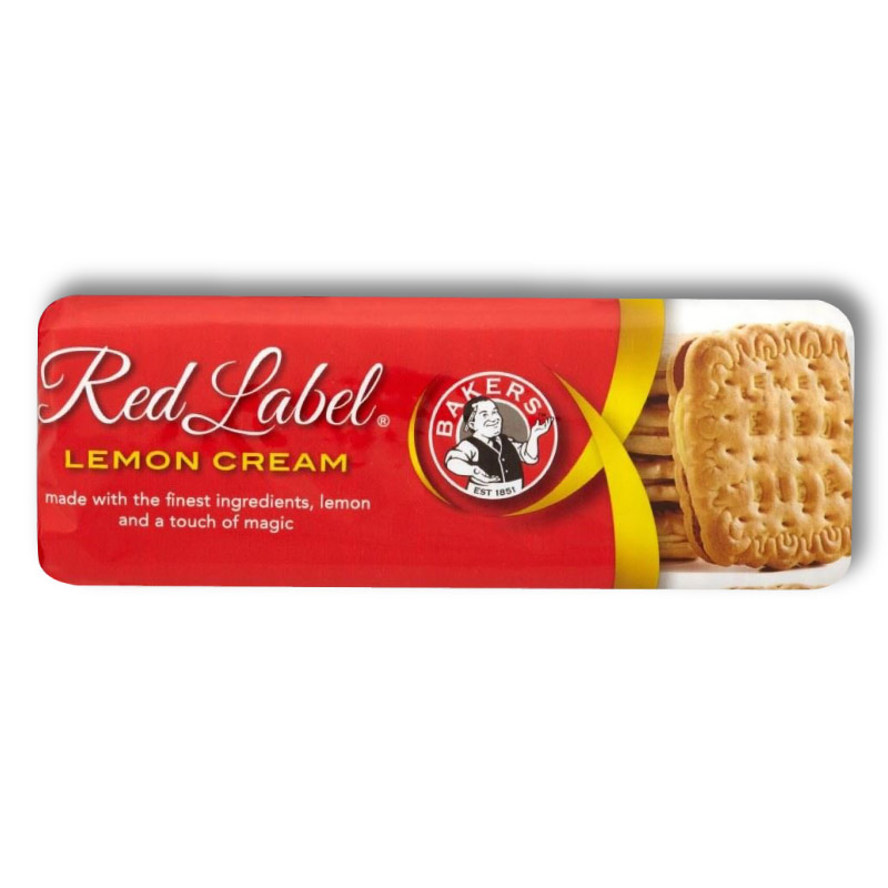 Bakers Lemon Cream Red Label Biscuits    