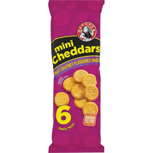 Bakers Mini Cheddars Fruit Chutney 